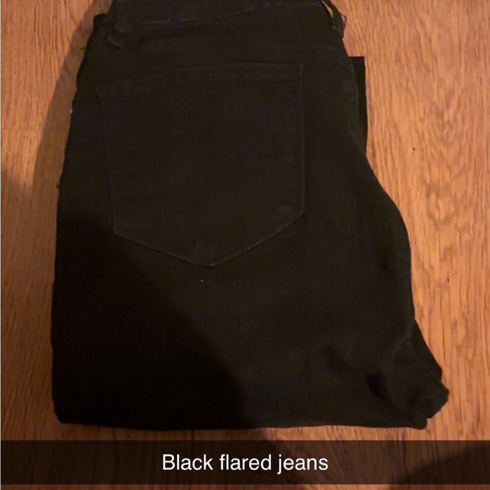 Black Flared Jeans